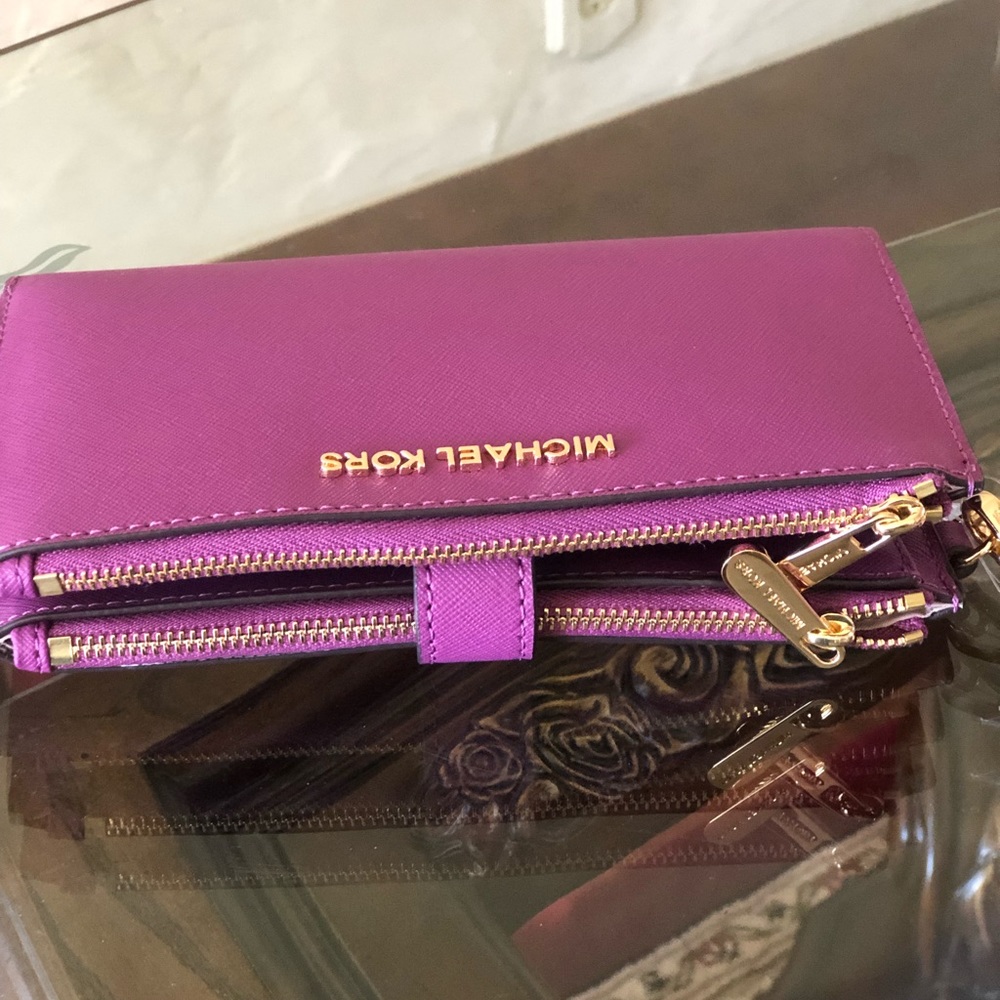NWT Michael Kors double zip SmartPhone wallet - Picture 3 of 8